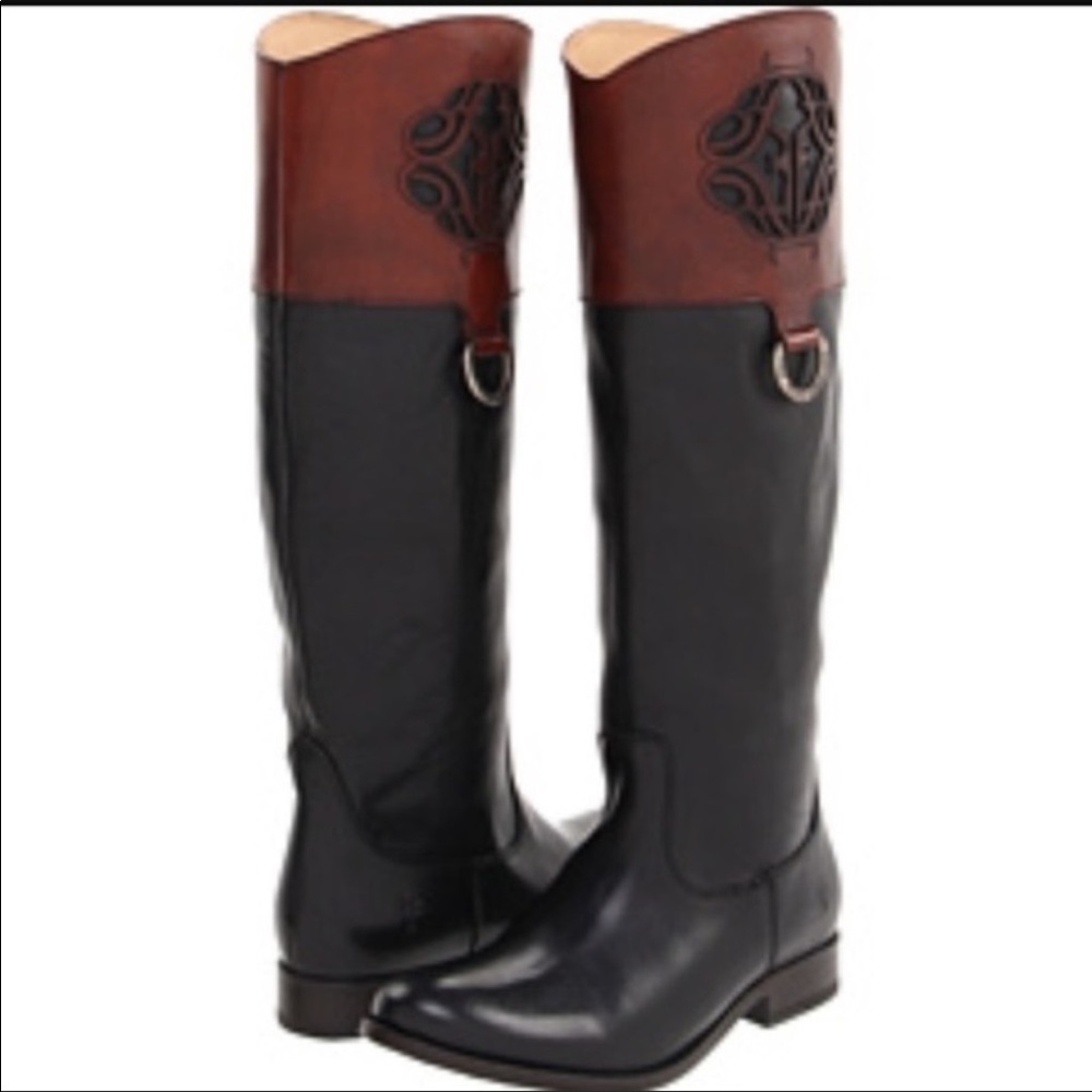 🦋FRYE Melissa Two Toned Riding Boots🦋